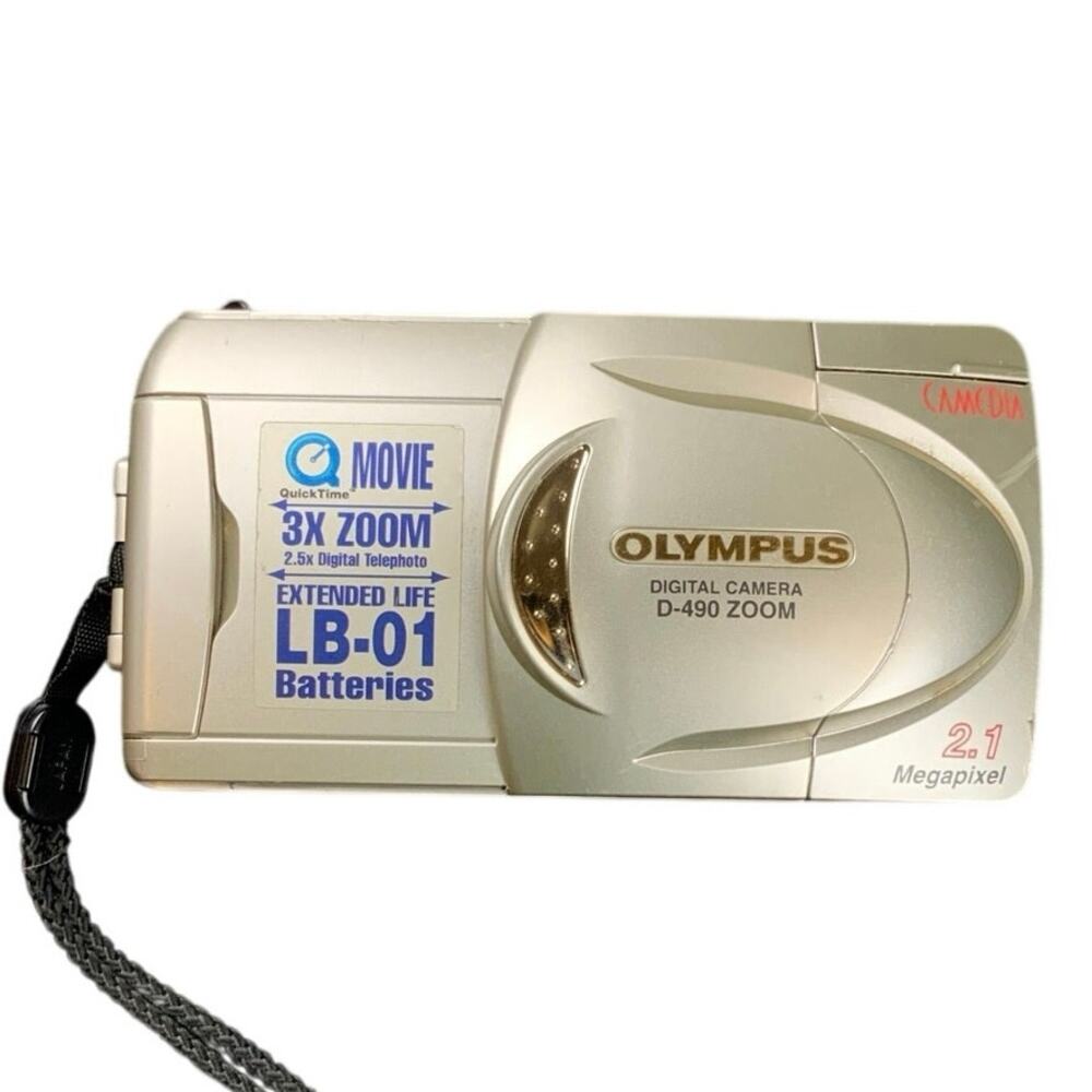 Olympus Camedia D-490 Zoom 2.1MP CCD Digital Camera Y2K Digicam Tested Works